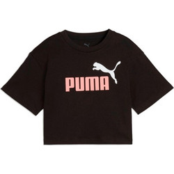 Puma Παιδικό T-Shirt Κοντομάνικο Μαύρο Σομόν 686071-01