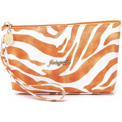 Fragola Zebra PC014 Γυναικείο Νεσεσέρ με Θήκες 21x4x12cm Πορτοκαλί