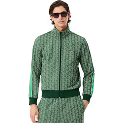 Lacoste Ανδρική Ζακέτα Φούτερ με Φερμουάρ Χακί SH1368-HEI