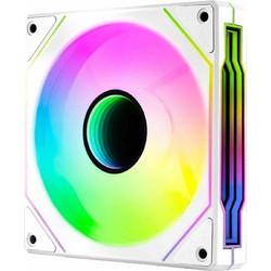 Aerocool Phantom M-3 Case Fan 120mm ARGB με Σύνδεση 3-Pin 4-Pin PWM White