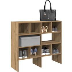 vidaXL Παπουτσοθήκη Ξύλινη Φυσικό Χρώμα M89.5xΠ30xY40cm 858856