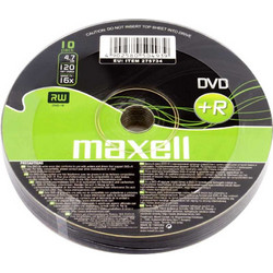 Maxell 275734 Εγγράψιμα DVD+R 16x 4.7GB 10τμχ