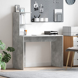 vidaXL Γραφείο Ξύλινο με Βιβλιοθήκη 869357
