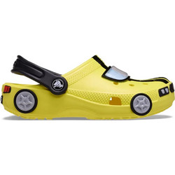 Crocs Iam Race Car Παιδικά Παπούτσια Θαλάσσης για Αγόρι Ανατομικά Κίτρινα 210991-77J