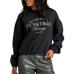 Funky Buddha Γυναικείο Φούτερ Μαύρο FBL010-107-06