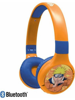 Lexibook Naruto Ενσύρματα & Ασύρματα Bluetooth Παιδικά Ακουστικά On Ear Μπλε Πορτοκαλί