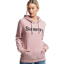Superdry Γυναικείο Αθλητικό Φούτερ με Κουκούλα Ροζ W2011249B-10R
