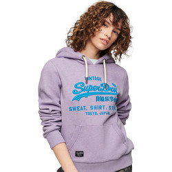 Superdry Γυναικείο Αθλητικό Φούτερ με Κουκούλα Λιλά W2011961A-B3L