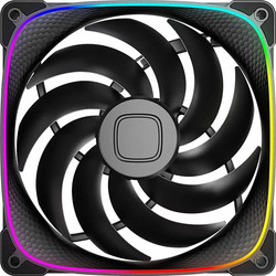 Geometric Future Squama 2503B-14 Case Fan 140mm με Σύνδεση 3-Pin 4-Pin PWM Black