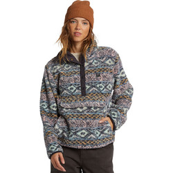 Billabong Switchback Γυναικείο Φούτερ Fleece με Τσέπες Ανθρακί ABJFT00410-MFN0
