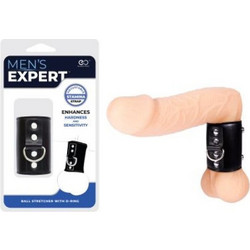 NMC Men's Expert Ball Stretcher Large Ρυθμιζόμενα Δαχτυλίδι Όρχεων Μαύρο