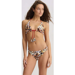 Liu Jo Bikini Top Τριγωνάκι Animal Print Λευκό Καφέ VA5014J64480000