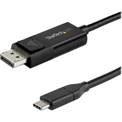 StarTech Καλώδιο DisplayPort 1.4 to USB-C Male 1m Black CDP2DP141MBD