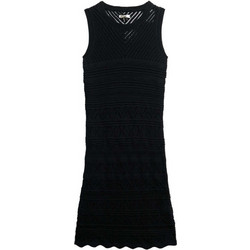 Superdry Mini Καλοκαιρινό Καθημερινό Φόρεμα Πλεκτό Μαύρο W8011857A-02A