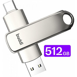 Buddi Dual 512GB USB Stick 3.2 Gen 2 με USB-A & USB-C