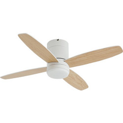 Evivak 804037 Ανεμιστήρας Οροφής 40cm 35W με Φως & Τηλεχειριστήριο Λευκός Μπεζ