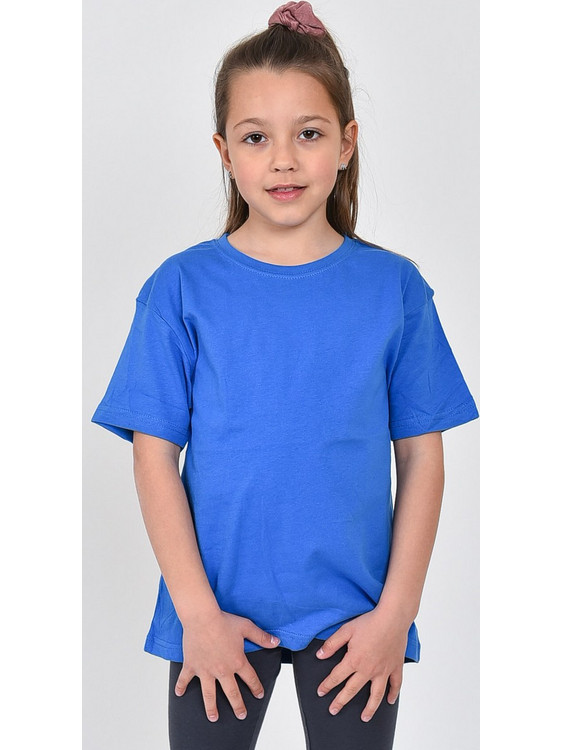 JHK Παιδικό T-Shirt Κοντομάνικο Royal Blue TSRK150-1