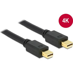 DeLOCK Καλώδιο Mini DisplayPort 1.2 to Mini DisplayPort Male 2m Black 83475