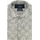 Monte Ανδρικό Πουκάμισο Βαμβακερό Μακρυμάνικο Slim Fit Λευκό Καφέ 31-2675-3138.3