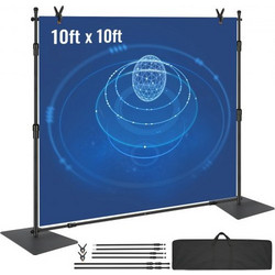 Vevor 10ft Pipe and Drape Kit Heavy Duty Backdrop Stand