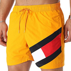 Tommy Hilfiger Ανδρικό Μαγιό Σορτς με Σχέδια Πορτοκαλί UM0UM02048-SG3