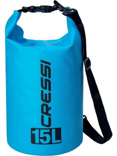 Cressi XUA928605 Στεγανός Σάκος Ώμου 15lt Γαλάζιος