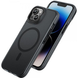 Hoco Premium Series Drop Proof Magnetic Mag-charge Back Cover Black (iPhone 15 Plus)
