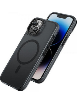 Hoco Premium Series Drop Proof Magnetic Mag-charge Back Cover Black (iPhone 15 Plus)