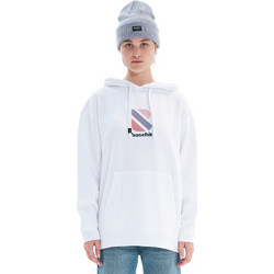 Basehit Γυναικείο Φούτερ Oversized με Κουκούλα & Τσέπες Άσπρο 222.BW20.70