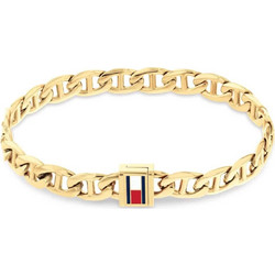 Tommy Hilfiger Ανδρικό Βραχιόλι Χειροπέδα από Ατσάλι Επιχρυσωμένο 2790646