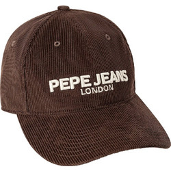 Pepe Jeans Stefan Ανδρικό Καπέλο Jockey Κοτλέ Σοκολατί PM400006-898