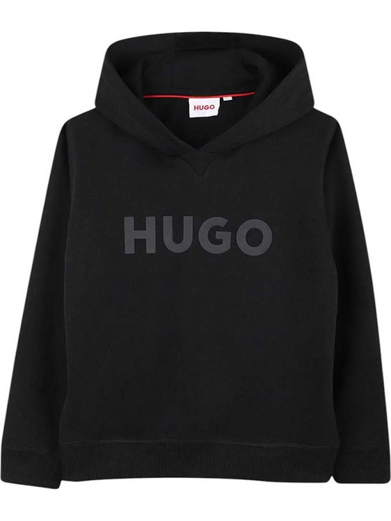 Hugo Boss Παιδικό Φούτερ με Κουκούλα Μαύρο G00446-09B
