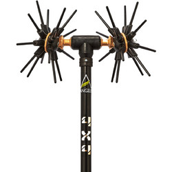 Αγγελής Asteras Power 4x4 Ελαιοραβδιστικό Μπαταρίας Αχινός 400W 12V με Τηλεσκοπικό Κοντάρι Ανθρακόνημα 2.8m 3.05kg