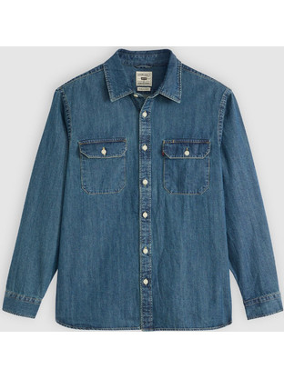 Levi's Ανδρικό Πουκάμισο Τζιν Μακρυμάνικο Κανονική Γραμμή Μπλε 19573-0269