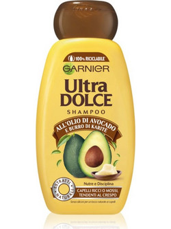 Garnier Ultra Doux Avocado Oil & Shea Butter Σαμπουάν για Επανόρθωση για Σγουρά Μαλλιά 250ml