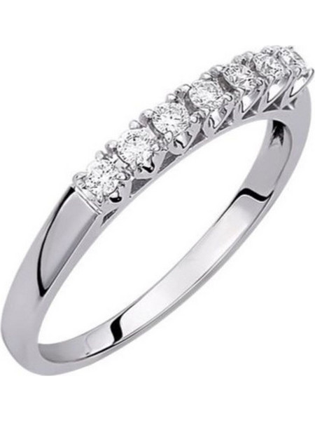 Mar & Co Diamonds Γυναικείο Δαχτυλίδι Σειρέ Μισόβερο από Λευκόχρυσο 18K με Διαμάντι SE019