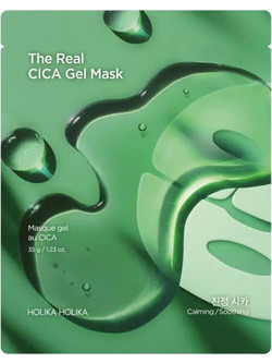 Holika Holika The Real Cica Gel Sheet Μάσκα Προσώπου για Καταπράυνση 35gr