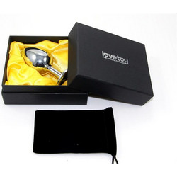 Lovetoy Rosebud Spiral Πρωκτική Σφήνα Diamond Plug 6.9cm Ασημί