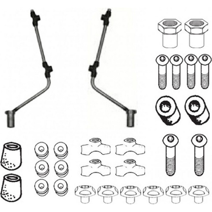 Kit Di Montaggio Per Parabrezza Givi A103A – Per Piaggio Beverly 500 E Tourer 400, Anni 2003-2008, Installazione Semplice