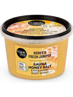 Natura Siberica Organic Shop Sauna Honey Salt Scrub Σώματος 250ml