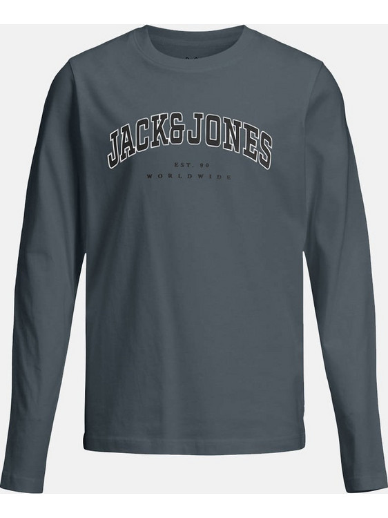 Jack & Jones Παιδικό T-Shirt Μακρυμάνικο Ανθρακί 12258928