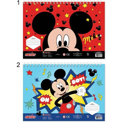 Must Mickey Mickey Διάφορα Σχέδια Μπλοκ Ζωγραφικής A4 40 Φύλλων με Αυτοκόλλητα 564989