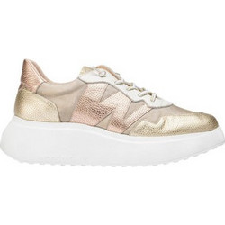 Wonders Γυναικεία Sneakers Flatforms Ροζ Χρυσά A-3622