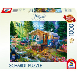 Puzzle Schmidt Caravanning in the Mountains 1000 Κομμάτια