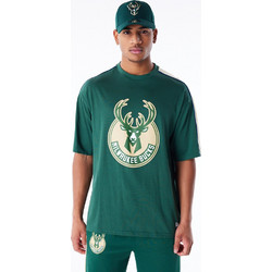 New Era Milwaukee Bucks NBA Panel Ανδρικό Αθλητικό T-Shirt Κυπαρισσί 60564796