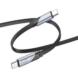 Hoco U119 Braided Flat USB-C to USB-C 60W 1.2m Black 6942007605021