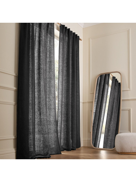 La Redoute Κουρτίνα Παραθύρου με Θηλιές 140x320 Cedal 351179800 Sencha Grey