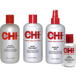 Chi Infra Σετ Περιποίησης Μαλλιών Serum 355ml + Spray 355ml + Λάδι 59ml + Σαμπουάν 355ml