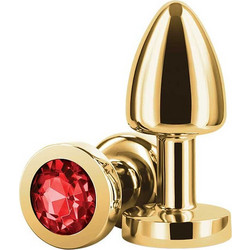 NS Novelties Rear Assets Petite Πρωκτική Σφήνα Diamond Plug 6cm Κόκκινη Χρυσή