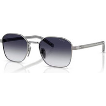 Prada PRC50S 5AV90S Ανδρικά Γυαλιά Ηλίου Τετράγωνα Μεταλλικά Ασημί με Μαύρο Φακό